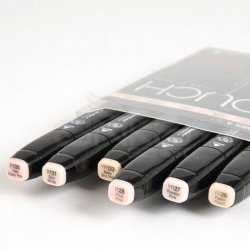 Touch - Touch Twin Marker Kalem 6lı Set Skin Tones A (1)