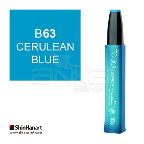 Touch Twin Marker Refill İnk 20ml B63 Cerulean Blue - B63 Cerulean Blue