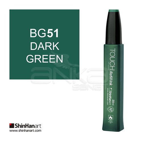Touch Twin Marker Refill İnk 20ml BG51 Dark Green