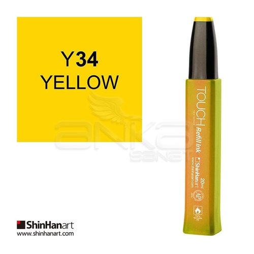 Touch Twin Marker Refill İnk 20ml Y34 Yellow - Y34 Yellow