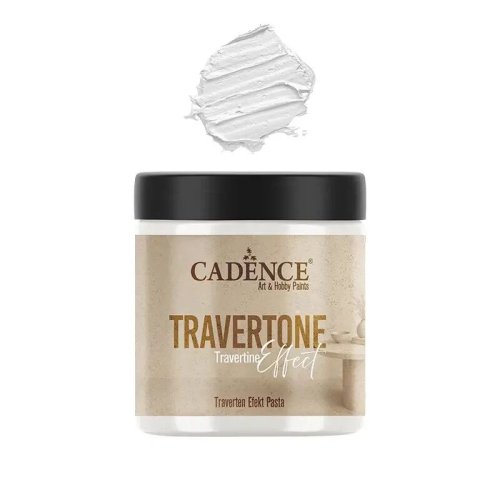 Cadence Traverten Efekt Pasta 250ml Beyaz TRV-01