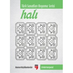 Türk Sanatları Boyama Serisi Halı - Thumbnail