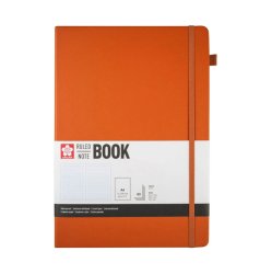 Sakura - Sakura Sketch Book 140g 80 Yaprak 21x29,7cm Turuncu Çizgili