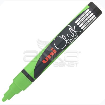 Uni Chalk Marker Wet Wipe Fluo Green 1.8-2.5mm - Fluo Green