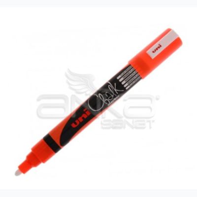 Uni Chalk Marker Wet Wipe Fluo Orange 1.8-2.5mm - Fluo Orange