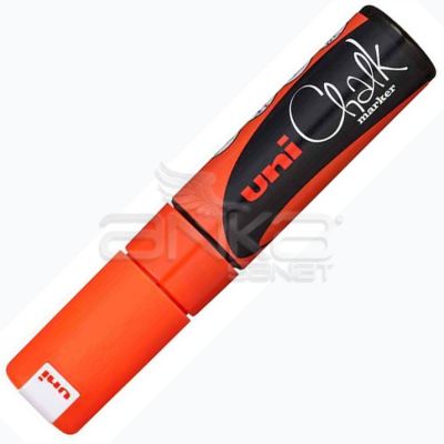Uni Chalk Marker Wet Wipe Fluo Orange 8.0mm - Fluo Orange