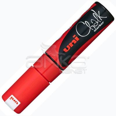 Uni Chalk Marker Wet Wipe Red 8.0mm - Red