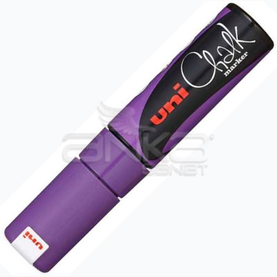 Uni Chalk Marker Wet Wipe Violet 8.0mm - Violet