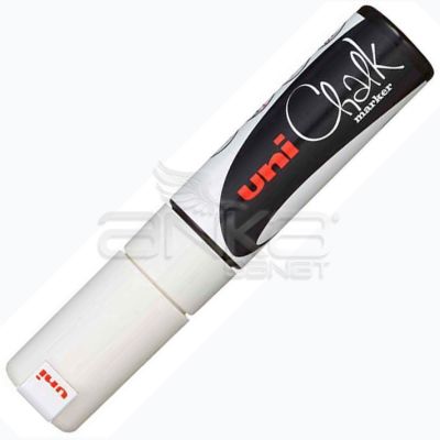 Uni Chalk Marker Wet Wipe White 8.0mm - White