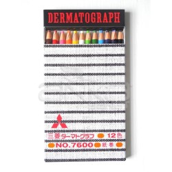 Uni - Uni Dermatograph Oil Based Pencil 12li Set