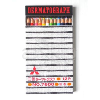 Uni Dermatograph Oil Based Pencil 12li Set