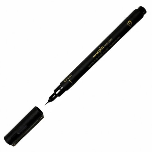 Uni Pin Extra Fine Brush Fırça Uçlu Kalem Siyah