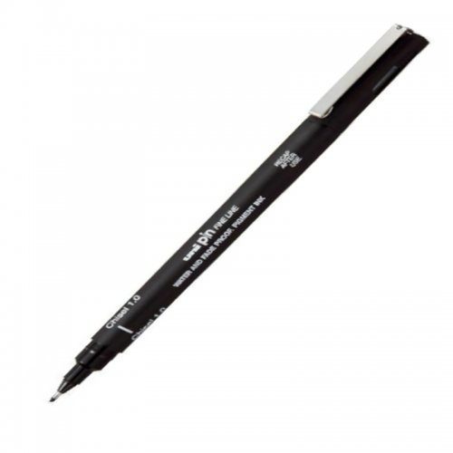 Uni Pin Kesik Uçlu Kaligrafi Kalemi Siyah 1.0mm