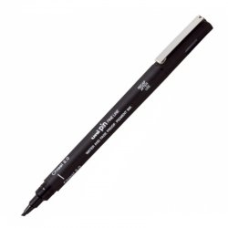 Uni - Uni Pin Kesik Uçlu Kaligrafi Kalemi Siyah 2.0mm