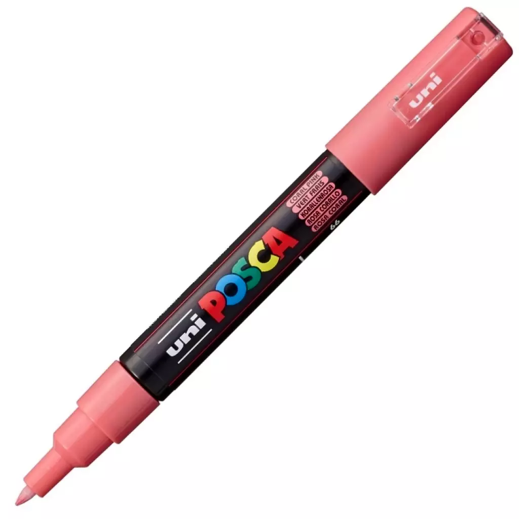 Posca - Uni Posca Marker PC-1M 0.7mm Mercan Pembe