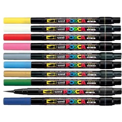 Posca - Uni Posca Marker Fırça Uçlu PCF-350