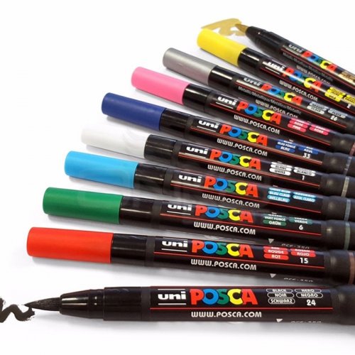 Uni Posca Marker Fırça Uçlu PCF-350