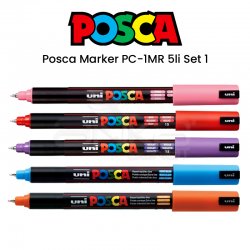 Posca - Uni Posca Marker PC-1MR 5li Set 1