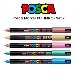 Posca - Uni Posca Marker PC-1MR 5li Set 2