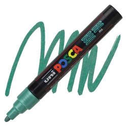 Uni - Uni Posca Marker PC-5M 1.8-2.5MM Metallic Green