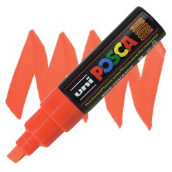 Uni - Uni Posca Marker PC-8K 8.0mm Fluo Orange