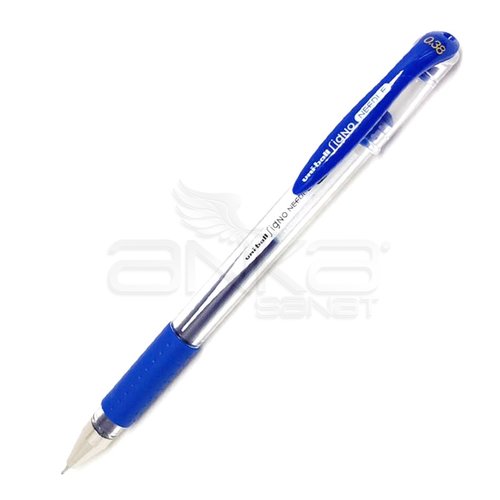 Uni Signo Needle İğne Uçlu Jel Kalem 0.38mm Mavi - Mavi