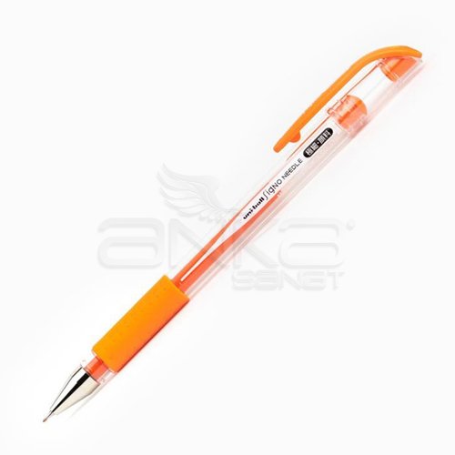 Uni Signo Needle İğne Uçlu Jel Kalem 0.38mm Turuncu - Turuncu