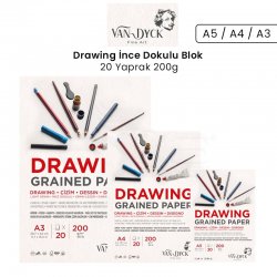 Van Dyck - Van Dyck Drawing İnce Dokulu Blok 20 Yaprak 200g
