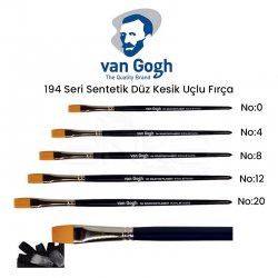 Van Gogh - Van Gogh 194 Seri Sentetik Düz Kesik Uçlu Fırça
