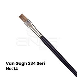 Van Gogh 234 Seri Öküz Kulağı Kılı Düz Kesik Uçlu Fırça - Thumbnail