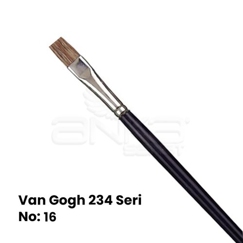 Van Gogh 234 Seri Öküz Kulağı Kılı Düz Kesik Uçlu Fırça