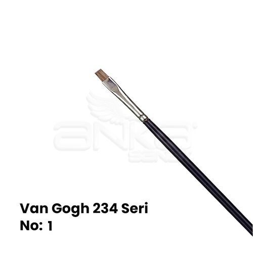 Van Gogh 234 Seri Öküz Kulağı Kılı Düz Kesik Uçlu Fırça