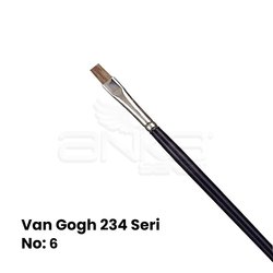Van Gogh 234 Seri Öküz Kulağı Kılı Düz Kesik Uçlu Fırça - Thumbnail