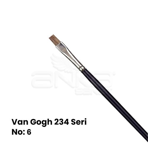 Van Gogh 234 Seri Öküz Kulağı Kılı Düz Kesik Uçlu Fırça