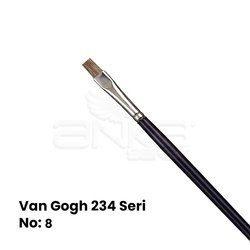 Van Gogh 234 Seri Öküz Kulağı Kılı Düz Kesik Uçlu Fırça - Thumbnail
