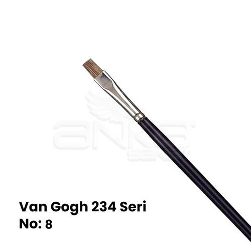 Van Gogh 234 Seri Öküz Kulağı Kılı Düz Kesik Uçlu Fırça