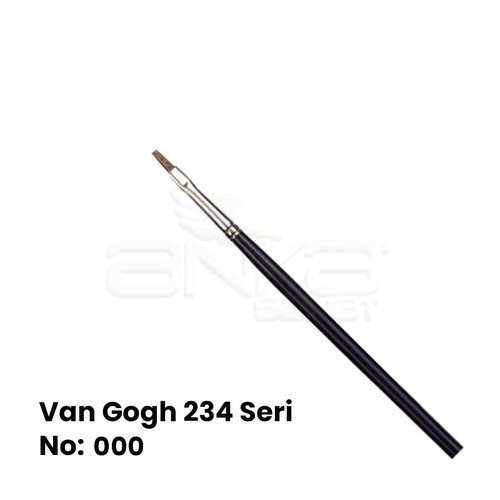Van Gogh 234 Seri Öküz Kulağı Kılı Düz Kesik Uçlu Fırça