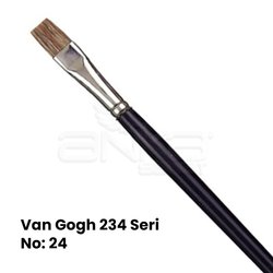 Van Gogh 234 Seri Öküz Kulağı Kılı Düz Kesik Uçlu Fırça - Thumbnail