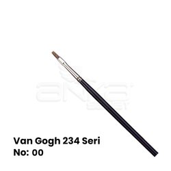 Van Gogh 234 Seri Öküz Kulağı Kılı Düz Kesik Uçlu Fırça - Thumbnail