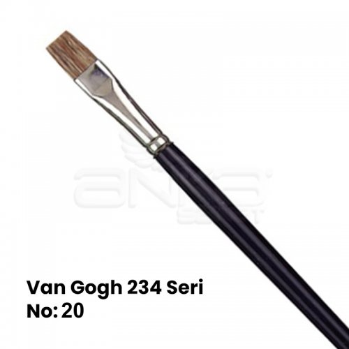 Van Gogh 234 Seri Öküz Kulağı Kılı Düz Kesik Uçlu Fırça