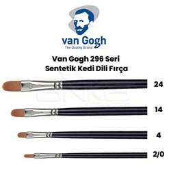 Van Gogh - Van Gogh 296 Seri Sentetik Kedi Dili Fırça