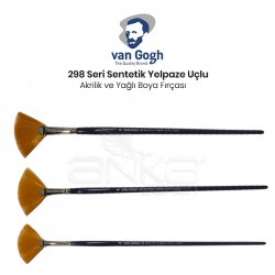 Van Gogh 298 Seri Sentetik Yelpaze Uçlu Fırça - Thumbnail