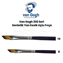 Van Gogh 302 Seri Sentetik Yan Kesik Uçlu Fırça - Thumbnail