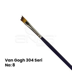Van Gogh 304 Seri Sentetik Yan Kesik Tarak Fırça - Thumbnail