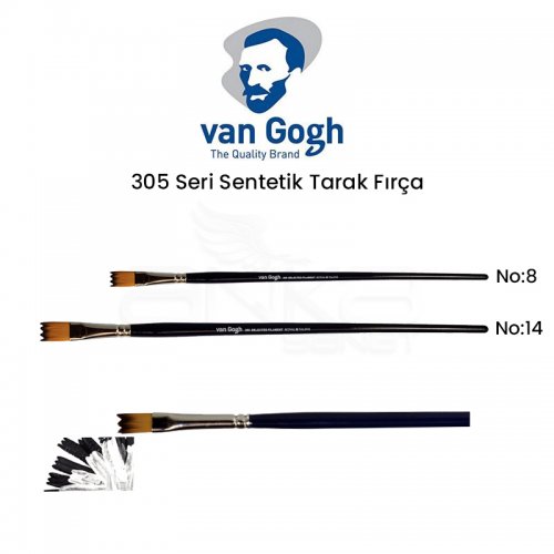 Van Gogh 305 Seri Sentetik Tarak Fırça