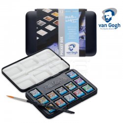 Van Gogh - Van Gogh Sulu Boya Seti 12 Yarım Tablet Metalik Renkler