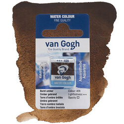Van Gogh - Van Gogh Tablet Sulu Boya Yedek Burnt Umber 409
