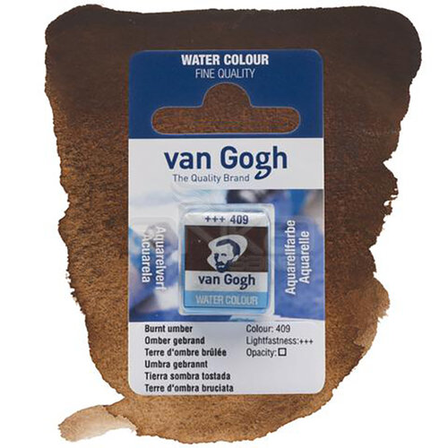 Van Gogh Tablet Sulu Boya Yedek Burnt Umber 409 - 409 Burnt Umber