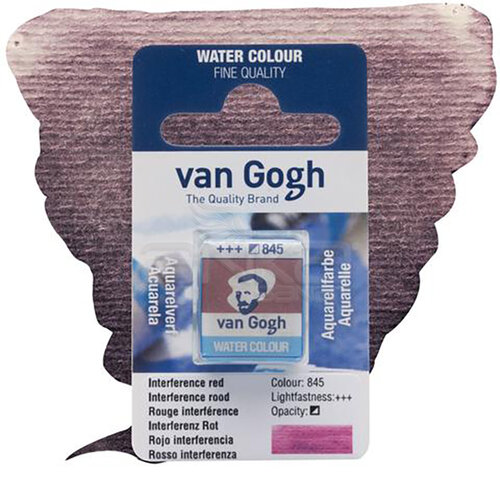 Van Gogh Tablet Sulu Boya Yedek İnterference Red 845 - 845 İnterference Red