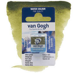 Van Gogh - Van Gogh Tablet Sulu Boya Yedek Olive Green 620